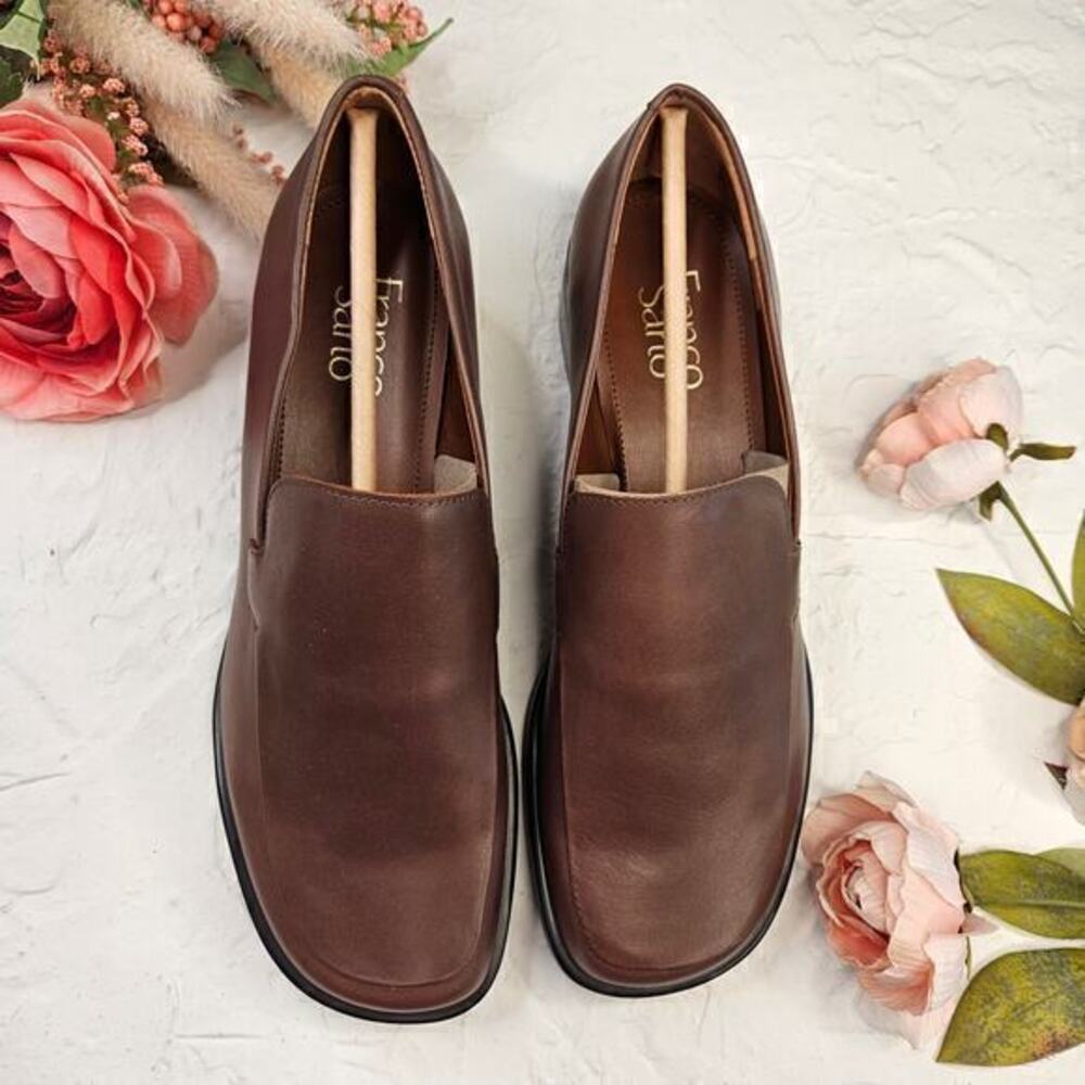 Franco Bocca Slip On Loafer Flats‎ Shoes Brown Size 8.5 - Picture 2 of 10